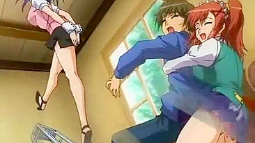 Hentai Maid Tittyfucking and Facial Cumshots - Anime Sex