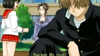 Big-Juicy-Tits Anime Teacher Gets Blowjob and Stuffed - Hentai Porn