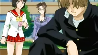 Big-Juicy-Tits Anime Teacher Gets Blowjob and Stuffed - Hentai Porn