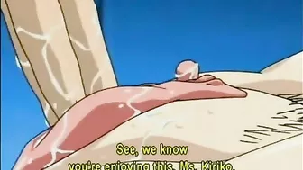 Tied-up Anime Babe Gets Fucked by Brats