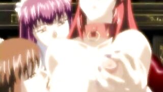 Hentai Maid Gets Ass Injection with Enema and Chains - Anime Porn