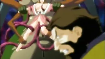 Hentai Girl Caught and Drilled All Holes by Tentacles