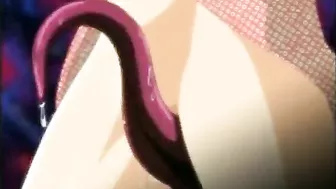 Hentai Girl Caught and Drilled All Holes by Tentacles