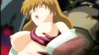 Hentai Girl Caught and Drilled All Holes by Tentacles