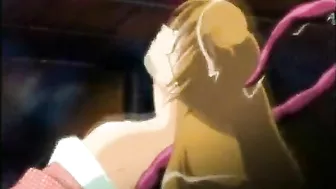 Hentai Girl Caught and Drilled All Holes by Tentacles