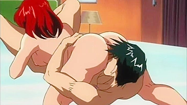 Redhead hentai sixty-nine style oral sex and riding cock - Anime