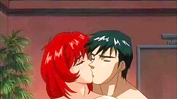 Redhead hentai sixty-nine style oral sex and riding cock - Anime