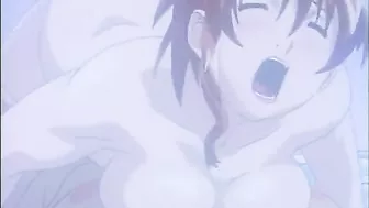 Busty hentai tittyfucking and licking stiff cock, anime - Watch now!