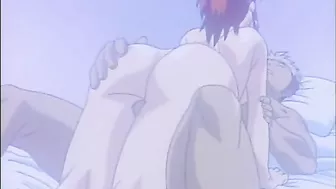 Busty hentai tittyfucking and licking stiff cock, anime - Watch now!