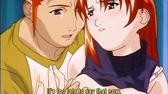 Busty hentai tittyfucking and licking stiff cock, anime - Watch now!