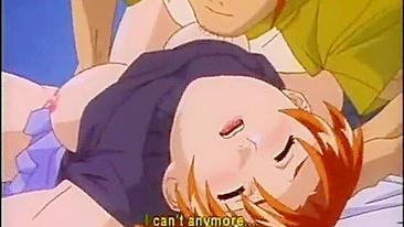 Busty hentai tittyfucking and licking stiff cock, anime - Watch now!