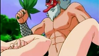 Redhead hentai girl hot riding a old guy cock, Anime, XXX