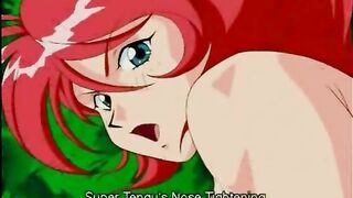 Redhead hentai girl hot riding a old guy cock, Anime, XXX