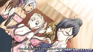 Hentai Maids Sharing a Stiff Dick - Anime Porn Video