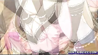 Hentai Maids Sharing a Stiff Dick - Anime Porn Video