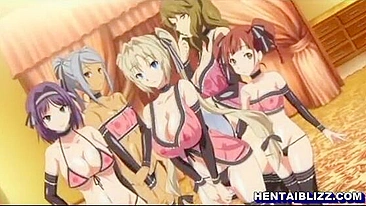 Hentai Maids Sharing a Stiff Dick - Anime Porn Video