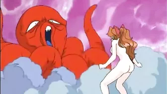 Hentai Girl Drilled by Octopus Tentacles and Levitates on Cock - Watch now!
