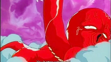 Hentai Girl Drilled by Octopus Tentacles and Levitates on Cock - Watch now!