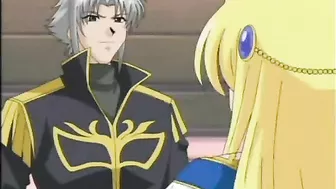 Busty hentai Princess gets squeezed her bigtits