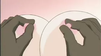 Busty hentai Princess gets squeezed her bigtits