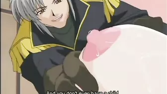 Busty hentai Princess gets squeezed her bigtits