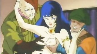 Big Boobs Hentai Babe Group Fucked by Bandits
