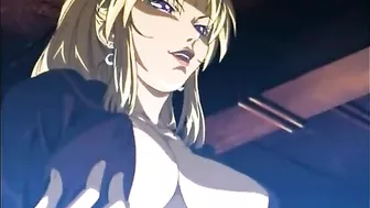 Chained hentai gets squeezed by shemale anime, titty fingering