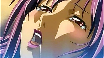 Chained hentai gets squeezed by shemale anime, titty fingering