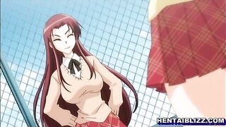 Hentai Girl Self Licks Big Tits and Fingers Wet Pussy in Anime