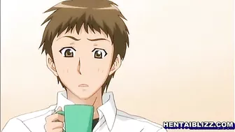 Hentai Girl Self Licks Big Tits and Fingers Wet Pussy in Anime