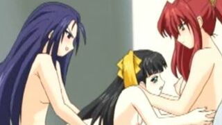 Hentai Lesbian Threesome Hard Fucked