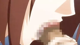 Hentai Coed Sucking Stiff Dick and Swallowing Cum in the Toilet