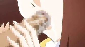 Hentai Coed Sucking Stiff Dick and Swallowing Cum in the Toilet