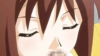 Hentai Coed Sucking Stiff Dick and Swallowing Cum in the Toilet