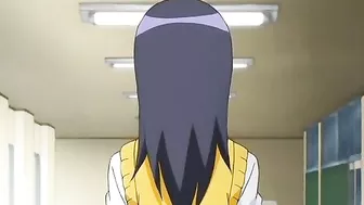 Hentai Coed Sucking Stiff Dick and Swallowing Cum in the Toilet