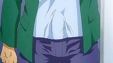 Hentai Coed Sucking Stiff Dick and Swallowing Cum in the Toilet