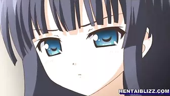 Schoolgirl hentai with big tits and wet pussy poking, anime coed