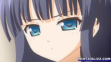 Schoolgirl hentai with big tits and wet pussy poking, anime coed