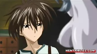 Hentai Cutie Gets Squeezed Tits, Chained and Fingered