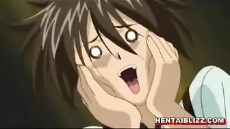 Hentai Cutie Gets Squeezed Tits, Chained and Fingered