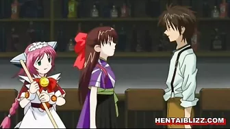 Hentai Cutie Gets Squeezed Tits, Chained and Fingered