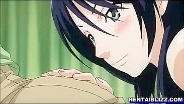 Japanese Busty Hentai Porn - Hot Sucking and Riding Stiff Dicks