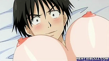 Japanese Busty Hentai Porn - Hot Sucking and Riding Stiff Dicks