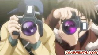 Hentai Coed Gangbanged and Facial Cumshot in the Train