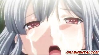 Hentai Coed Gangbanged and Facial Cumshot in the Train