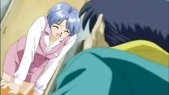 Girl Gets Poked by Ebony Pervert in Hot Hentai Action