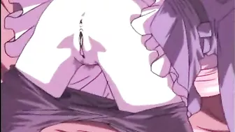 Cute hentai gets fingered pussy and sucked stiff dick by soldier, anime