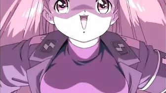 Cute hentai gets fingered pussy and sucked stiff dick by soldier, anime