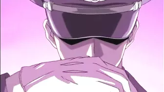 Cute hentai gets fingered pussy and sucked stiff dick by soldier, anime