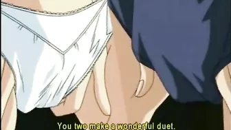 Hentai Threesome Fuck - Two Girls and a Pervert guy